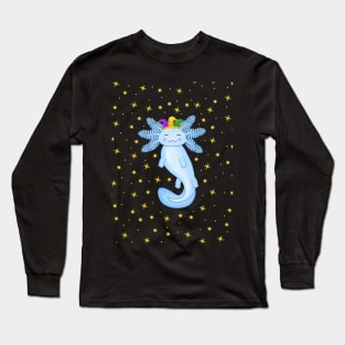 Mardi Gras Axolotl Long Sleeve T-Shirt